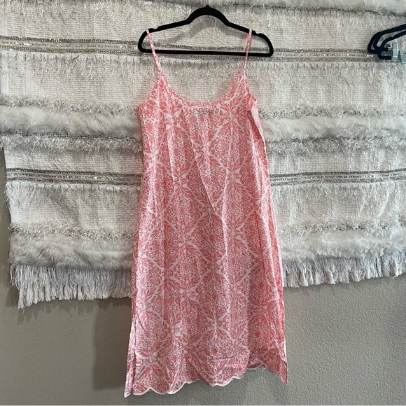 Heidi Carey Coral Filigree Slip Nightgown Dress - Picture 10 of 11